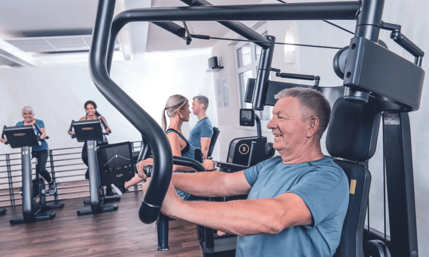 Mitglied beim Gerätetraining